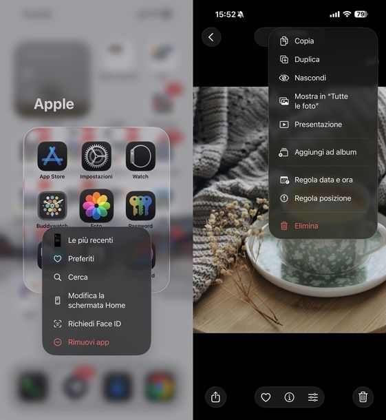 Bloccare app Foto iPhone