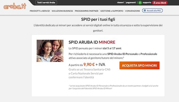 Come si fa lo SPID per minori