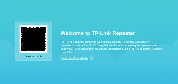 Resettare TP-Link extender Web