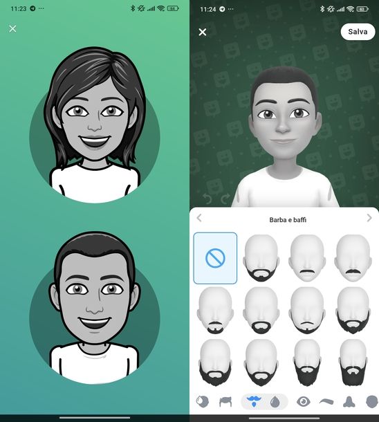 Creare emoji per WhatsApp Bitmoji Android