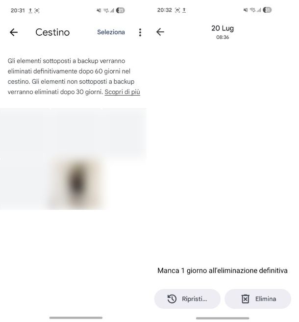 Come recuperare foto cancellate da Samsung con Google Foto
