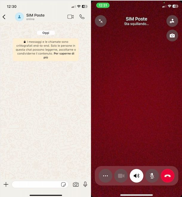 Videochiamare con WhatsApp