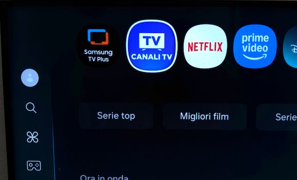 Uscire da Samsung TV Plus