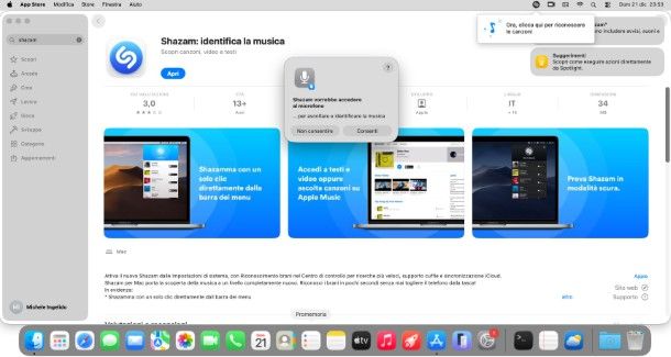 Shazam per macOS