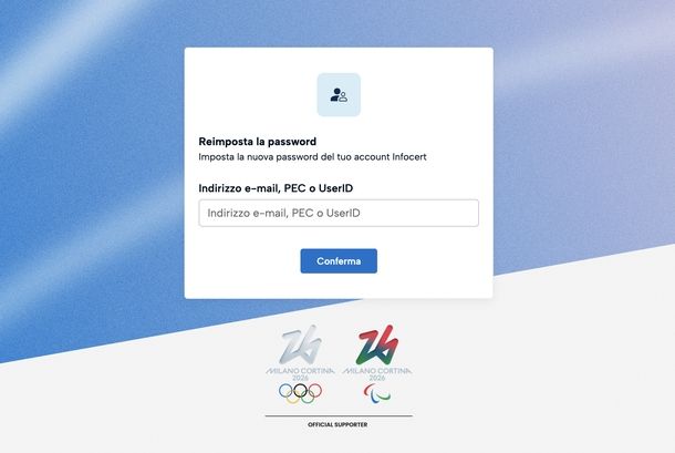Cambiare password SPID InfoCert