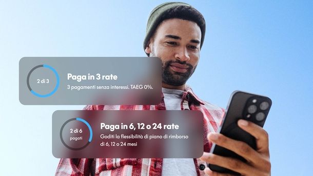 Paga in 3 rate PayPal