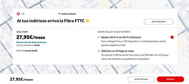 vodafone copertura rete fissa