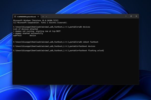 Sblocco del bootloader