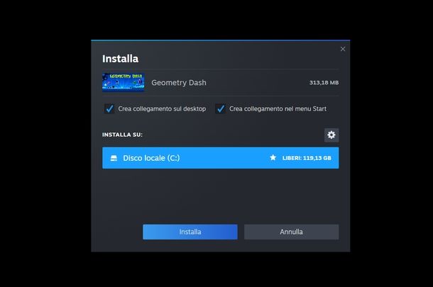 Installare Geometry Dash Windows