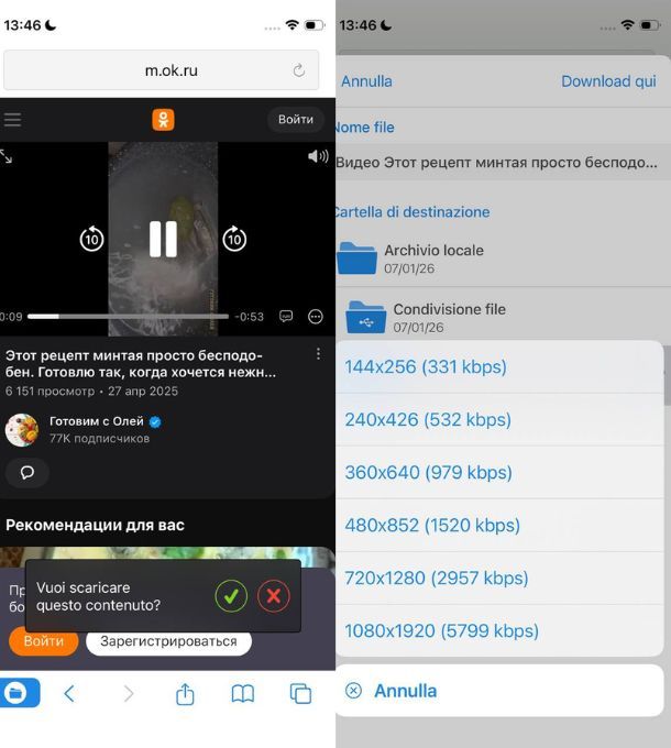 Come scaricare video da Ok.ru