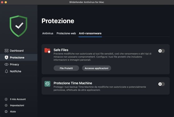 Disattivare Bitdefender macOS
