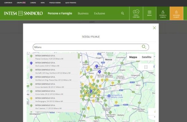 Filiali Intesa Sanpaolo