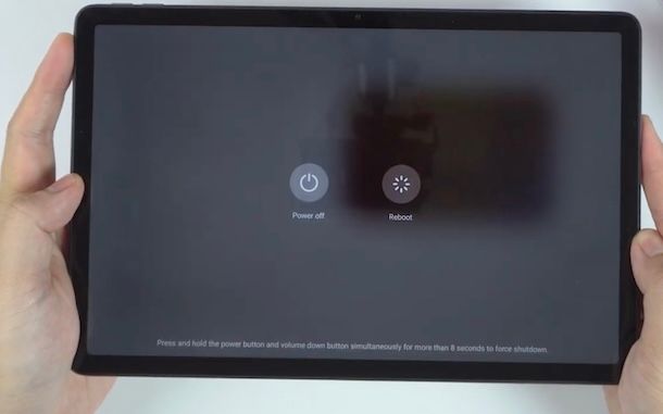 Spegnere il tablet Lenovo