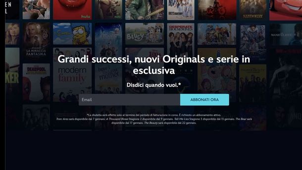 Sito Web Disney+