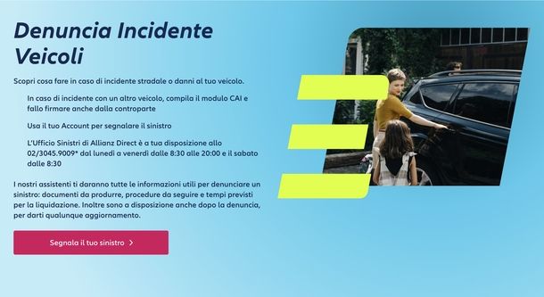 Sito Web Allianz Direct