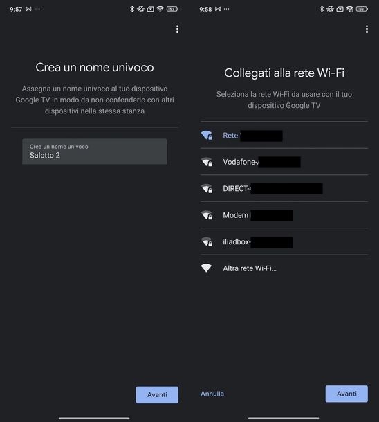 Configurazione iniziale Smart TV Sony