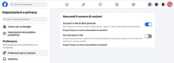 Nascondere Mi piace di altri Facebook sito