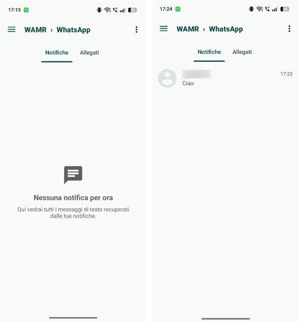 WAMR: messaggi eliminati