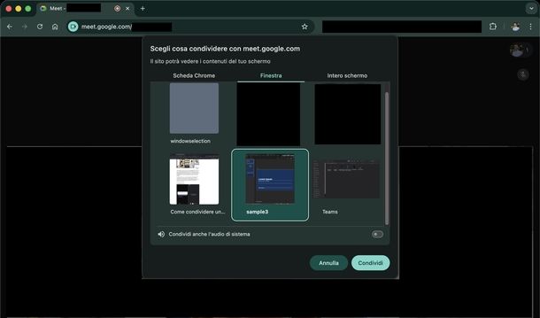 Condividere PowerPoint Meet Web