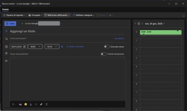 Calendario di gruppo
