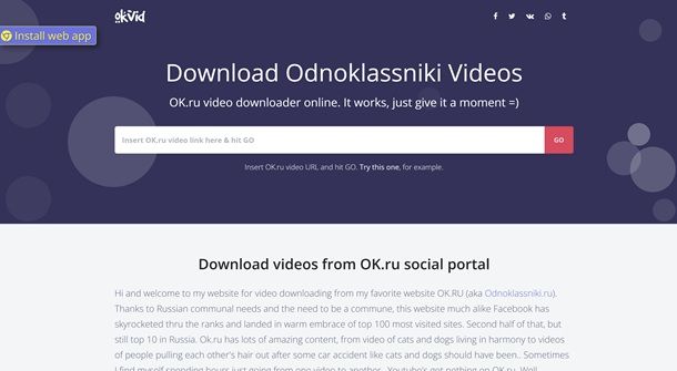 Come scaricare video da Ok.ru