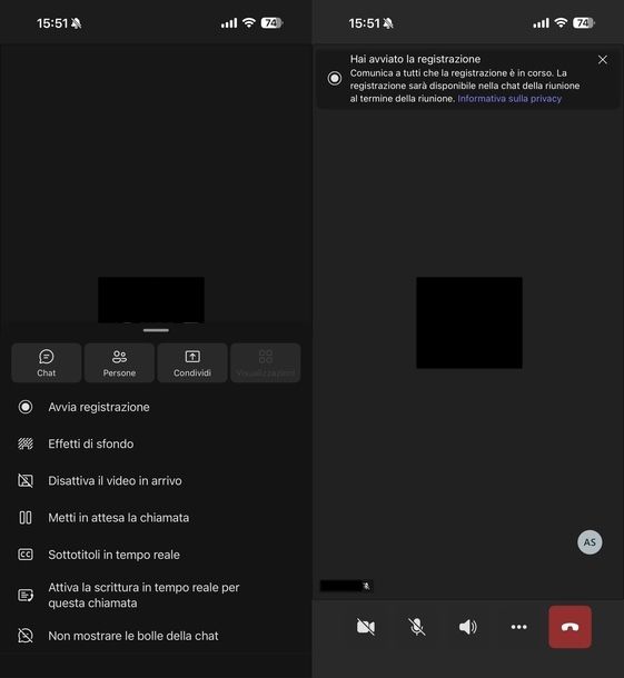 Registrare su Teams senza farsi vedere