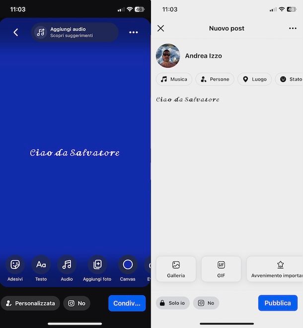 Cambiare scrittura su Facebook