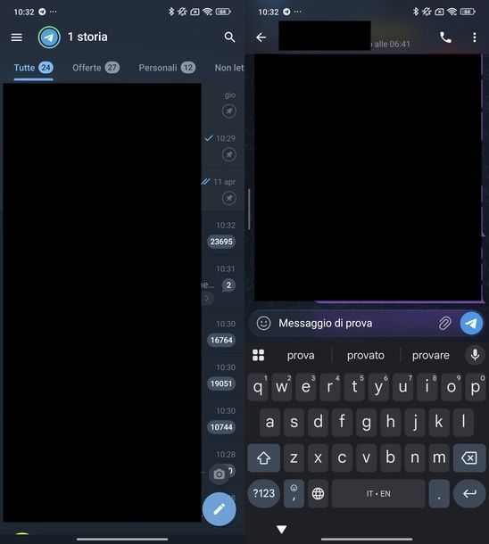 Chattare su Telegram
