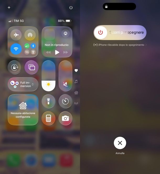 Spegnere iPhone 17 Centro di Controllo