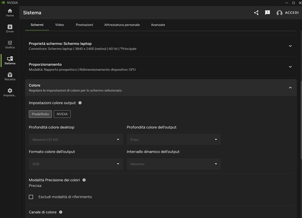 Come calibrare il monitor