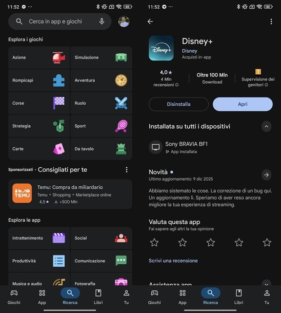 Scaricare app Disney Plus Android