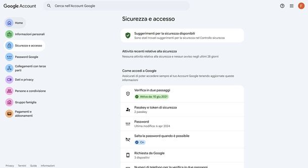 Che cos'è un account