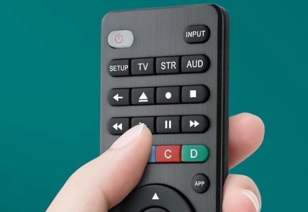 telecomando con tasto Setup