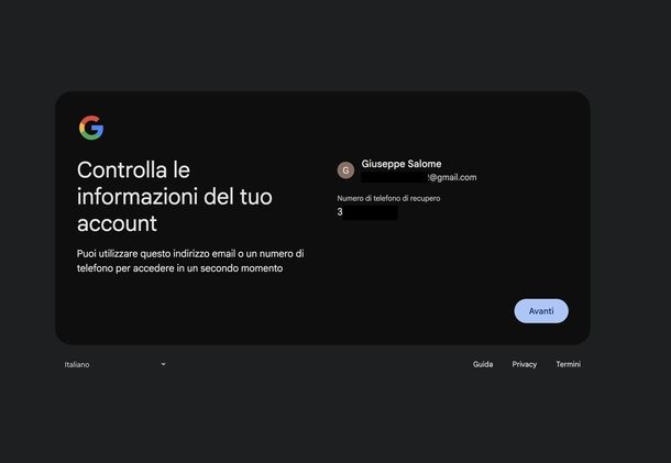 Creare email Gmail PC