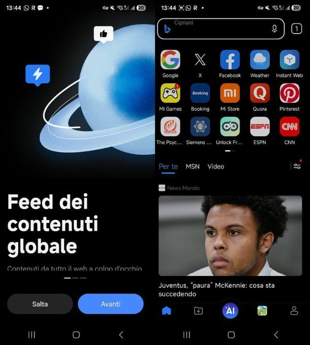 Che cos'&egrave; il browser