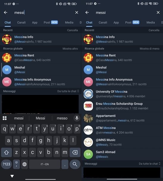 Chattare su Telegram senza numero