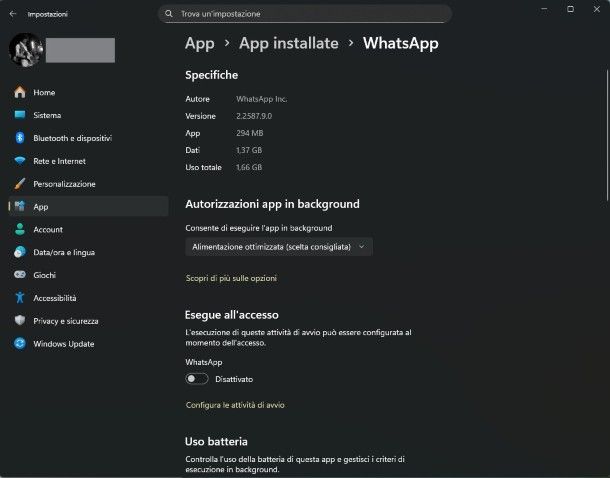 App installate Windows