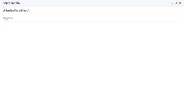 Inviare email Allianz Direct