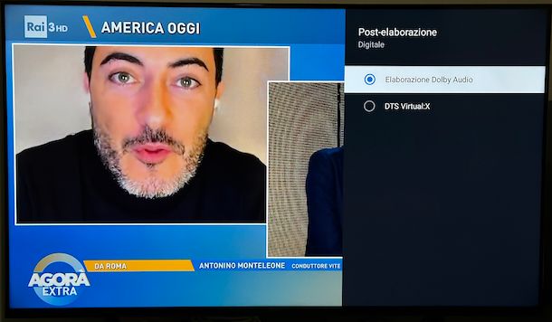 Impostare qualit&agrave; audio TV Sony