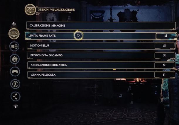 opzione per limitare gli FPS su un gioco per PS4