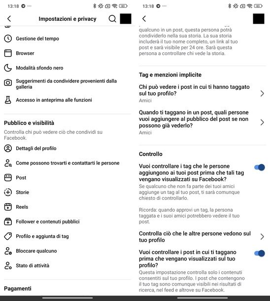 Come non farsi menzionare su Facebook Android