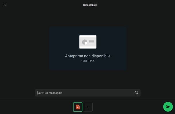 Condividere PowerPoint WhatsApp Windows