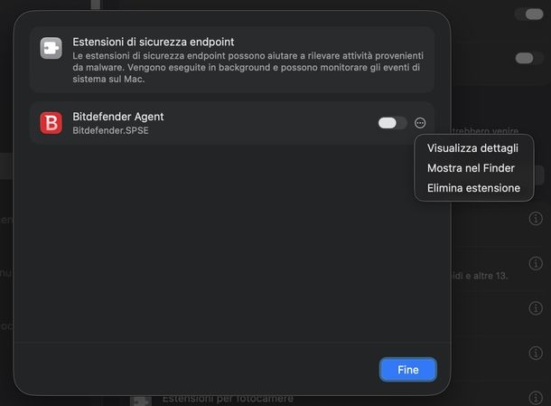 Disinstallare Bitdefender Agent macOS
