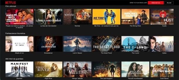 catalogo Netflix senza abbonamento