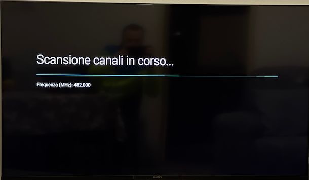 Sintonizzazione manuale Smart TV Sony