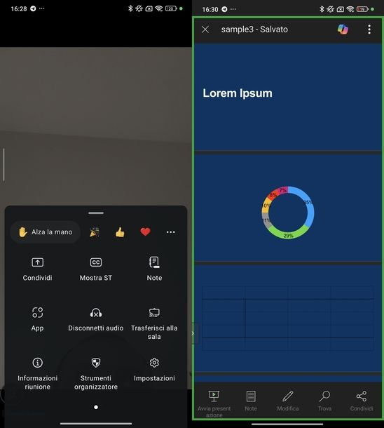 Condividere PowerPoint Zoom Android