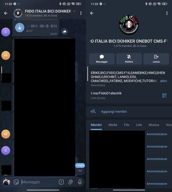 Chattare con sconosciuti su Telegram Android