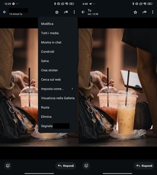 Salvare foto WhatsApp in Galleria Android