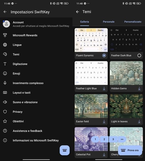 Cambiare colore tastiera SwiftKey Android