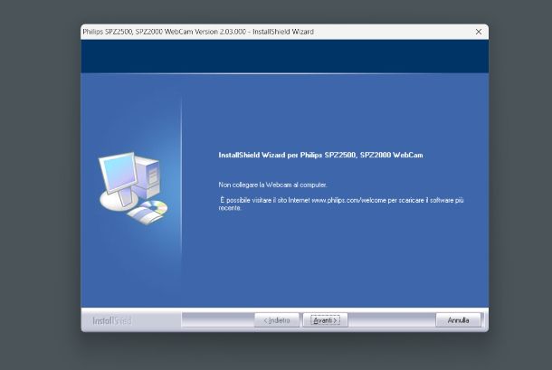 installazione manuale driver webcam su Windows